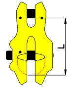 Clevis self locking hook - CLC type